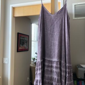 Purple boho dress